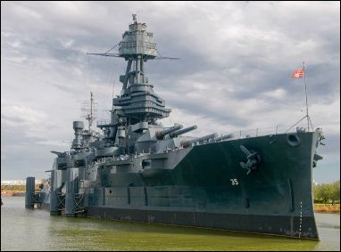 The USS Texas battleship
